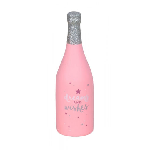 Picture of BOTTLE MONEY BOX PINK - 31CM